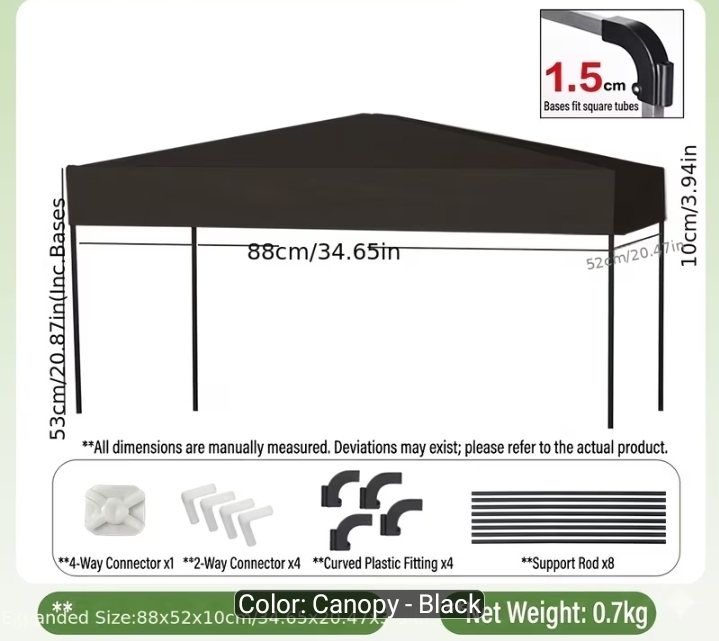 *New* Heavy Duty Wagon with Canopy | Large | Price Firm | 250lb Capacity | Color - Black